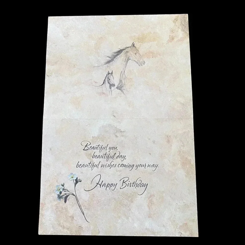 Horse Galloping Combo Pack VTG Leanin' Tree Greeting Card & Magnet‎ Robert Vavra